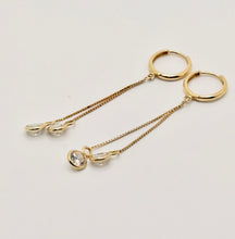 14 kt solid gold earrings