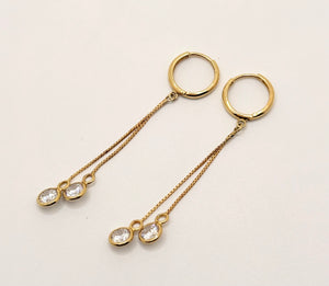 14 kt solid gold earrings