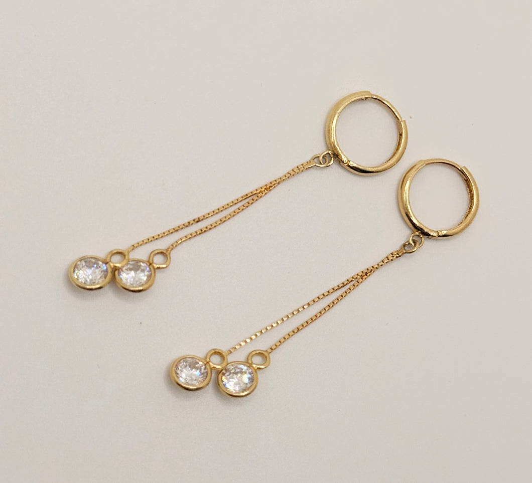 14 kt solid gold earrings