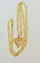 Cadena 14 kt con medalla de mom #1