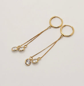 14 kt solid gold earrings