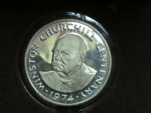 1974 Turks and Caicos Island Winston Churchill Centenary 20 crowns