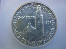 1935 S 50 CENTS SAN DIEGO PACIFIC INTERNATIONAL EXPOSITION ICG AU58 50 CENTS