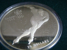 1988 Canada $20 Proof Calgary Olympic Coin SPEED SKATING 1 TROY OUNCE XV OLYMPIC