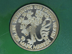 1089 - 1989 germany DRESDNER CASTLE mit der mark meissen dresdner schloss SILVER